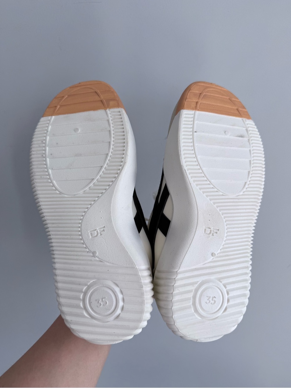De Florance DF Cloudea Vintage Sneakers White Black Chunky Retro Shoes Size 35 5 - Picture 12 of 13